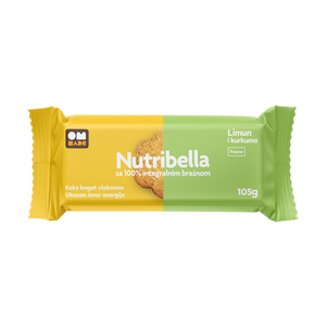 OM Made Nutribella keks limun I kurkuma 105g