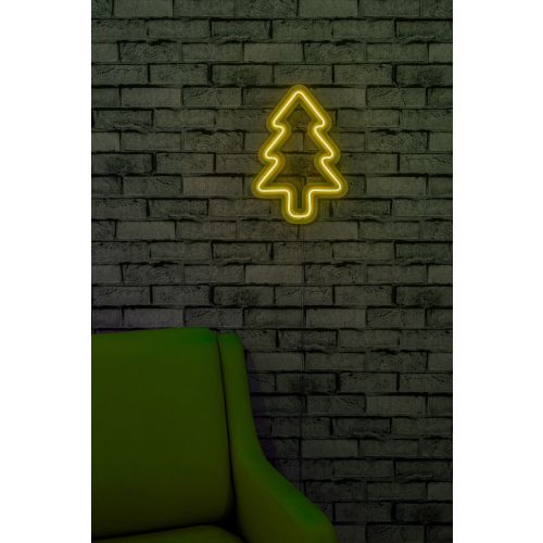 Wallity Ukrasna plastična LED rasvjeta, Christmas Pine - Yellow slika 12