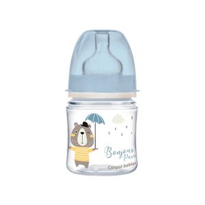 Canpol baby Flašica široki vrat, pp - 120 ml - bonjour paris blue