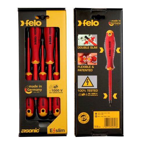 Set šrafcigera Felo Ergonic VDE E-Slim SL/PH 41385198 5 kom slika 5