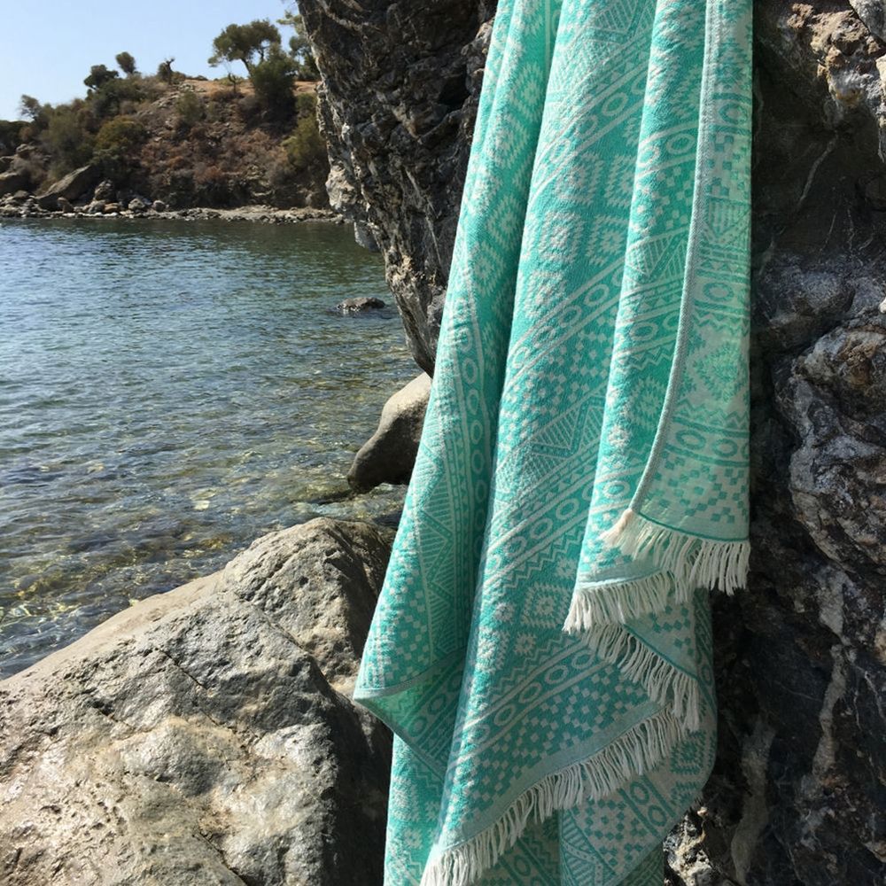 Cicim - Zelena Fouta Plažni Peškir slika 2