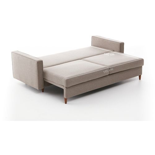 Atelier Del Sofa Trosjed na razvlačenje, Krem, Eva - Cream slika 8