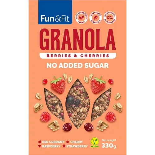 Fun&Fit granola crveno voće 330g slika 1