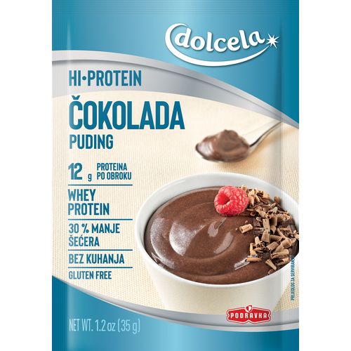 Dolcela Hi Protein instant Puding Čokolada 35g slika 1