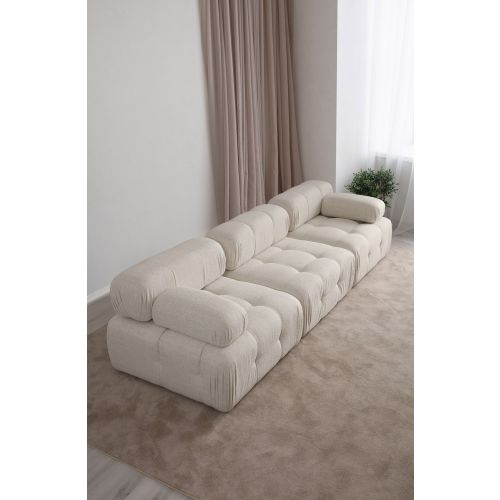 Atelier Del Sofa Doblo 3 Seater ( L1-O1-1R) - Cream Bouclette Cream  3-Seat Sofa slika 3