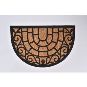 Luance otirač harry 40x60cm braided coco polumjesec/gumeni - smeđi