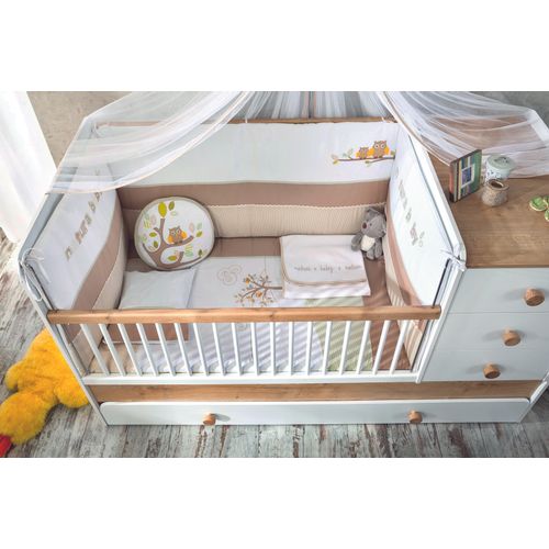 L'essential Maison Natura Baby (75x115 Cm) Braon
Bela
Žuta
Zelena Posteljina za Bebe slika 1