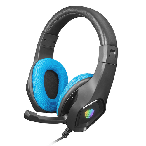 Natec NFU-1679 FURY PHANTOM, Gaming Headset with Volume Control, 3.5mm Stereo, LED Backlit (USB), Black/Blue slika 1