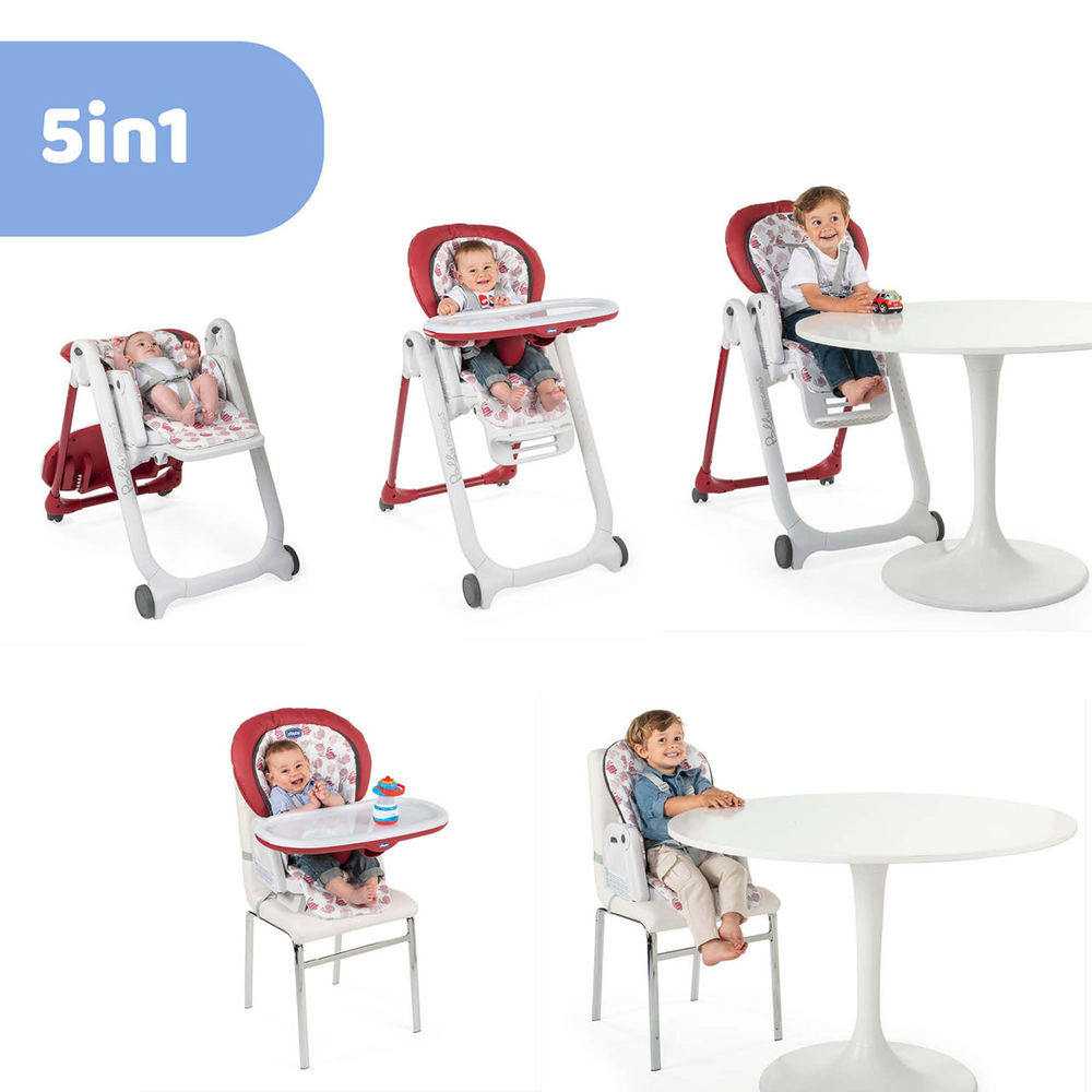 Chicco Hranilica Polly Progres5, Grey Melange slika 2