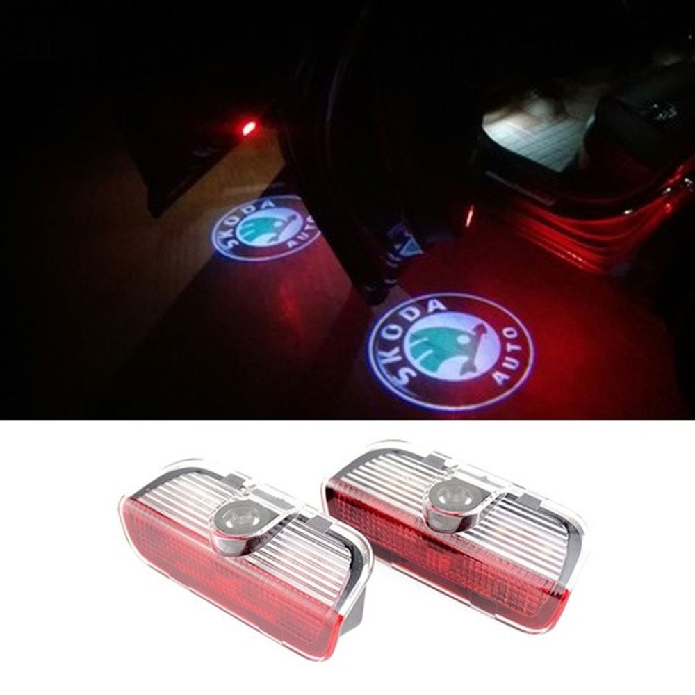 LED Projektori Vrata sa Logom (Škoda Grupacija) za VW Superb slika 1
