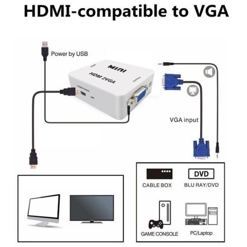 Konverter mini HDMI na VGA HDMI2VGA slika 2