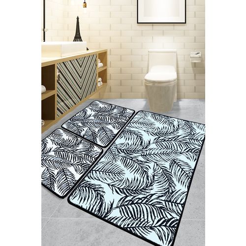 Frond Multicolor Bathmat Set (3 Pieces) slika 1