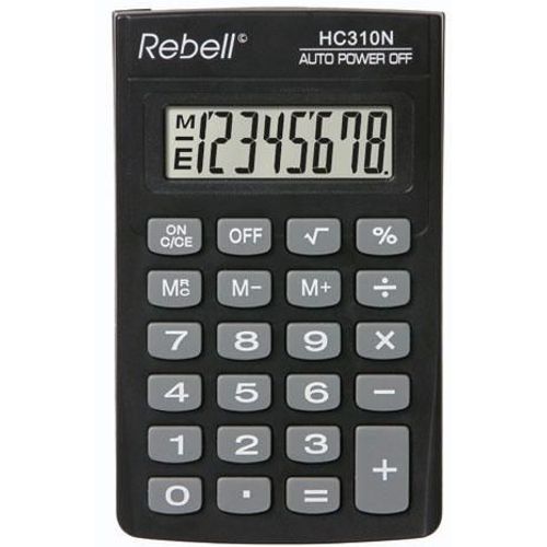 Kalkulator komercijalni Rebell HC308 black slika 2