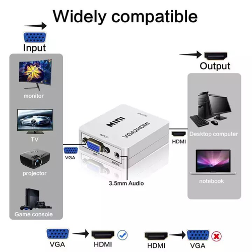 Adapter Box VGA na HDMI JWD-H2 slika 3