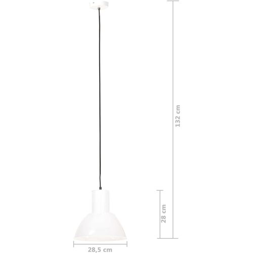 Viseća svjetiljka 25 W bijela okrugla 28,5 cm E27 slika 27