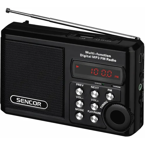 Radio SENCOR SRD 215 B USB/MP3 crni slika 1