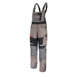 HLAČE S NARAMENICAMA KAKI-CRNE "S"  L4060901