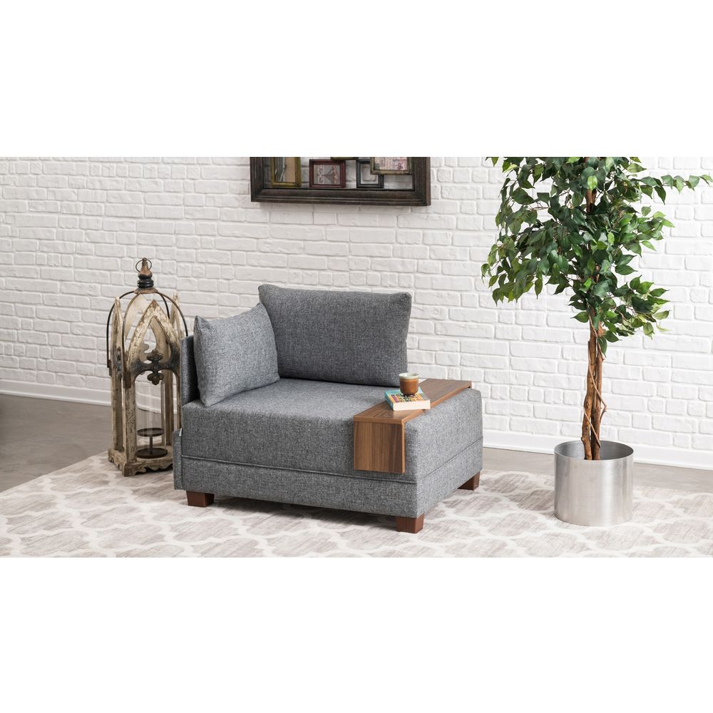 Fly Fotelja Lijeva - Siva 1-Sjedalna Sofa slika 3