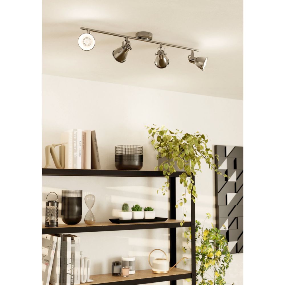 Eglo Seras reflektor/4, led, gu10, 4x3,3w, 4x240lm nikl/antik  slika 2