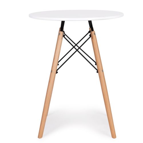 Moderan skandinavski stol mat bijeli slika 1