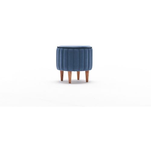 Atelier Del Sofa Tabure, Plava, Lindy Puf - Blue slika 5