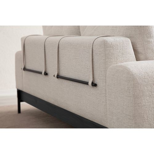 Eti Black 3 Seater - White White 3-Seat Sofa slika 6