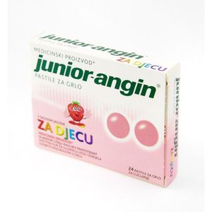 Junior Angin 24 Pastile za grlo za djecu i odrasle od 4+ godine
