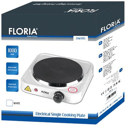 Floria Električni rešo, 1 ploča - 15 cm, 1000 W, beli - ZLN2805 WH slika 2