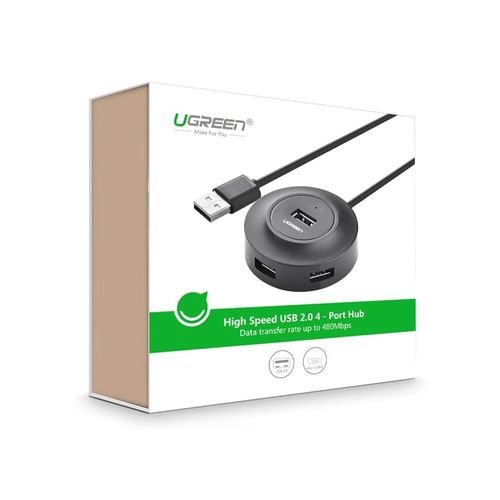 Ugreen USB 2.0 Hub s 4 porta, crni, 1m kabel slika 3