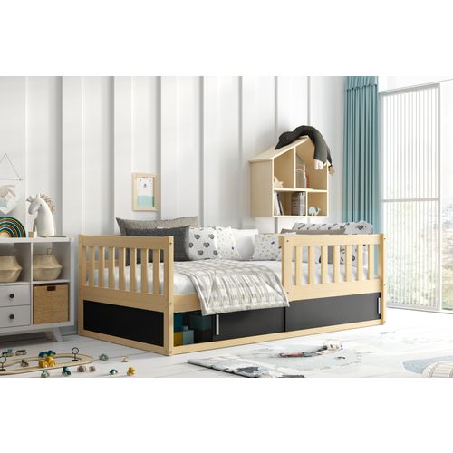 Drveni dječji krevet Smart s kliznom ladicom - 160*80 cm - bukva slika 2