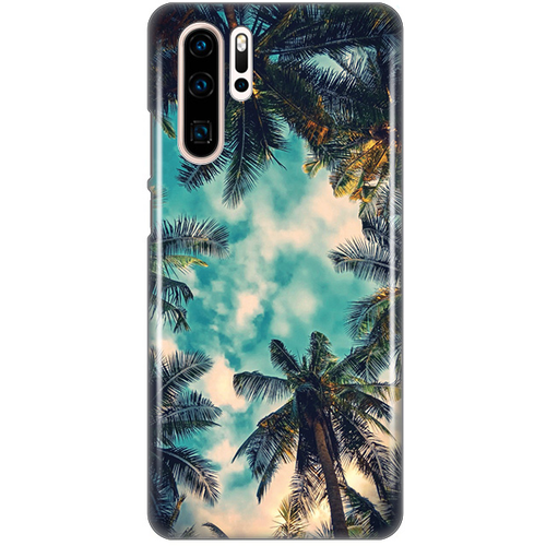 Torbica Silikonska Print Skin za Huawei P30 Pro Palm tree slika 1