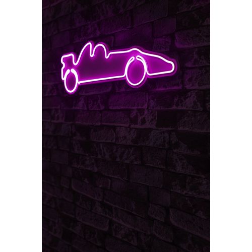 Wallity Ukrasna plastična LED rasvjeta, Formula 1 Race Car - Pink slika 9