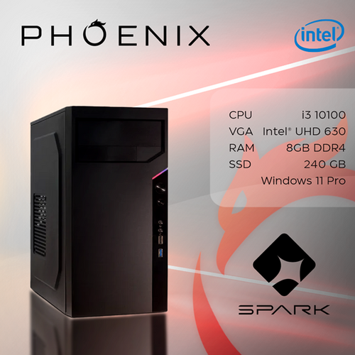 Računalo Phoenix SPARK Z-335 Intel i3-10100/8GB DDR4/SSD 240GB/Windows 11 Pro slika 1