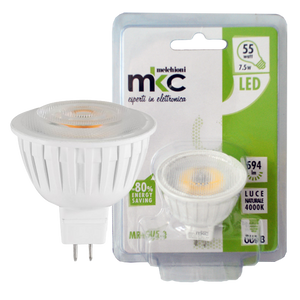 MKC Sijalica, LED 7.5W, 4000K,12V DC, prirodno bijela svjetlost - LED MR16 GU5.3/7.5W-N