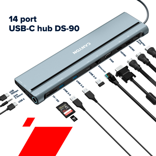 Canyon 14 u 1 USB-C Hub DS-90 slika 7