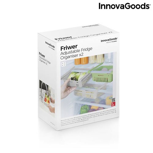 Podesivi organizator hladnjaka Friwer InnovaGoods (2 kom.) slika 2