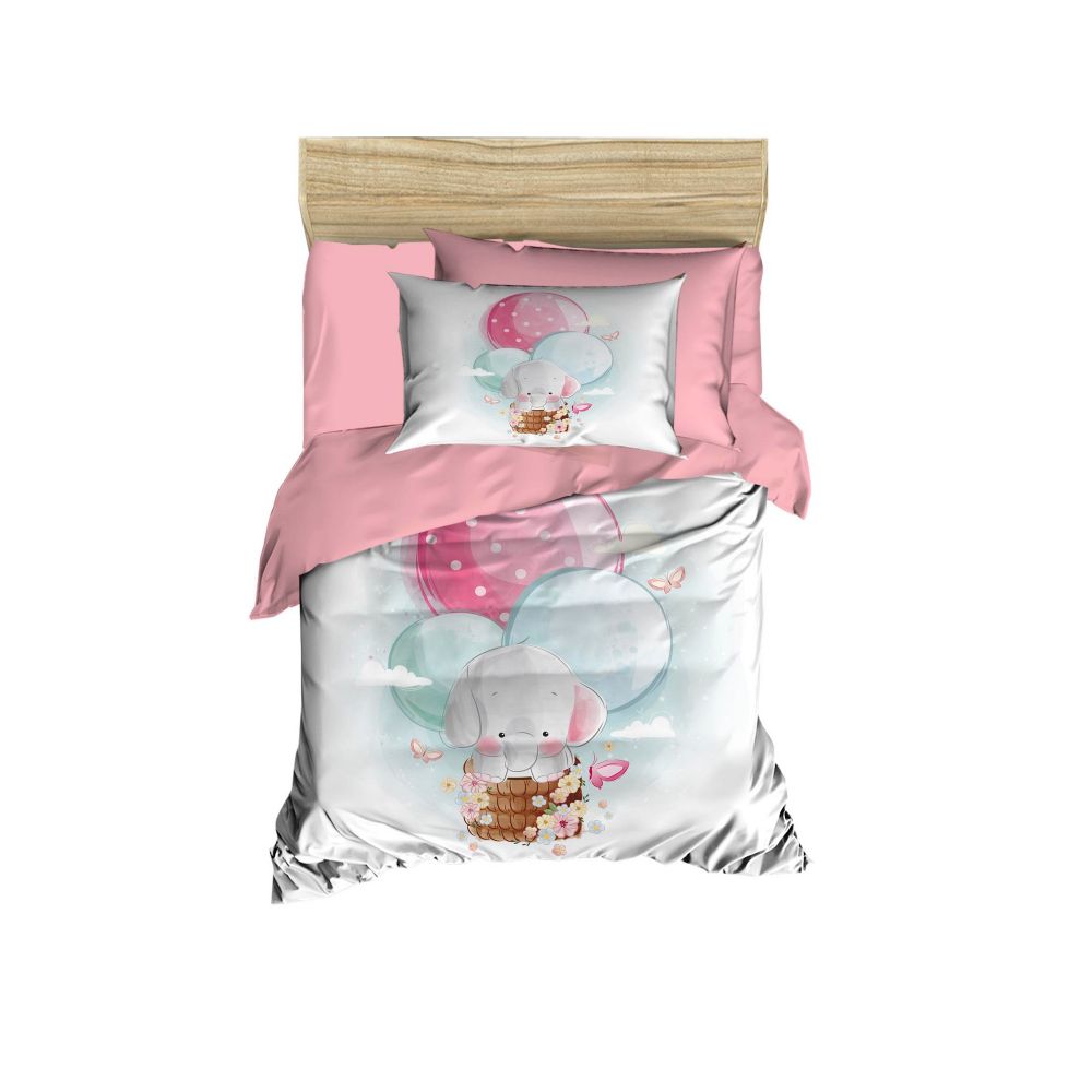 Set posteljine za bebe PH159 Powder u bijeloj i rozoj boji slika 1
