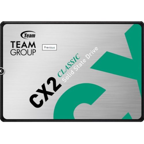 TeamGroup 2.5 512GB SSD SATA3 CX2 7mm 530/470 MB/s T253X6512G0C101 slika 1