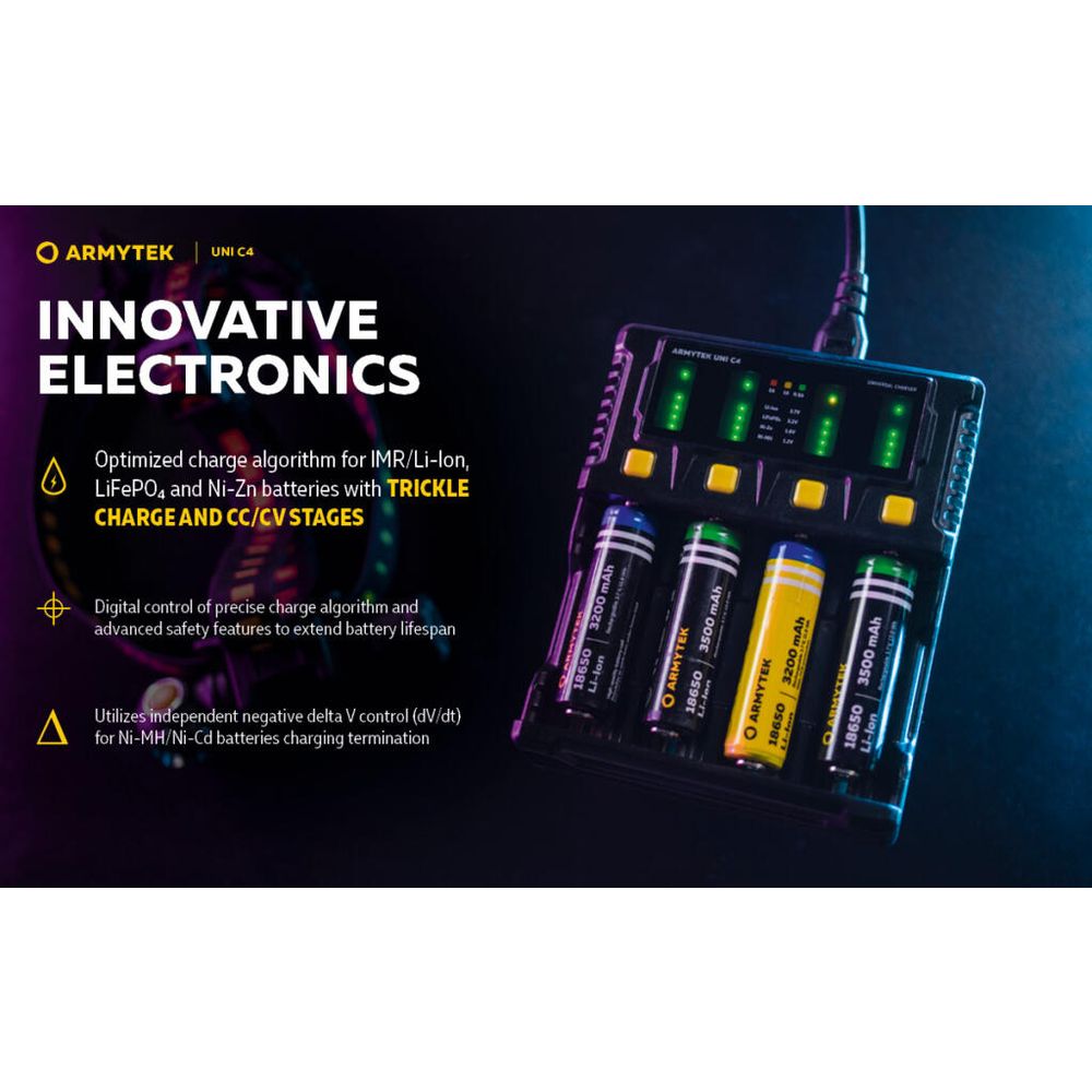 Armytek Univerzalni punjač za baterije UNI C4 slika 19