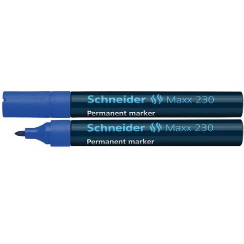 Flomaster Schneider, permanent marker, Maxx 230, 1-3 mm, plavi slika 2