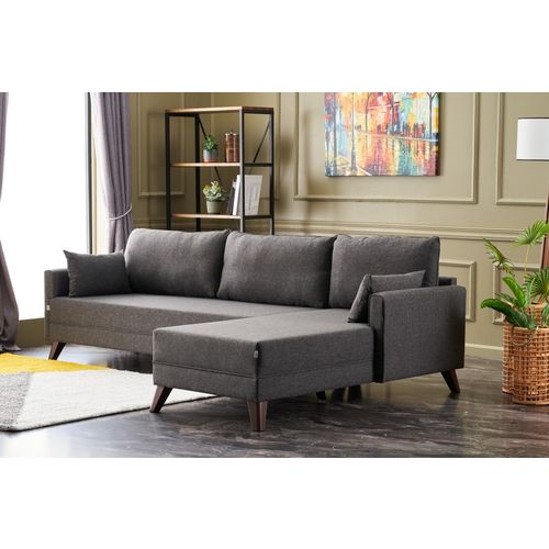 Atelier Del Sofa Kutna garnitura, Antracit, Bella Corner Sofa Right - Anthracite slika 2