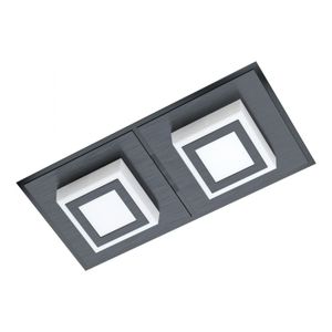 Eglo Masiano 1 zidna/plafonjera/2, led, 2x3,3w, 2x340lm, crna/aluminijum/čelik 