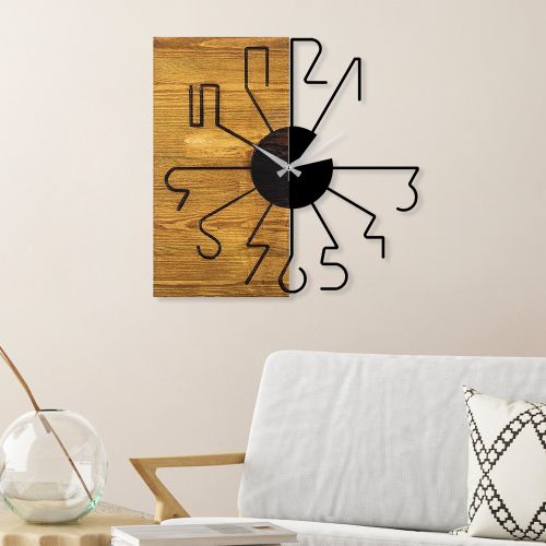 Wallity Ukrasni drveni zidni sat, Wooden Clock 29 slika 2