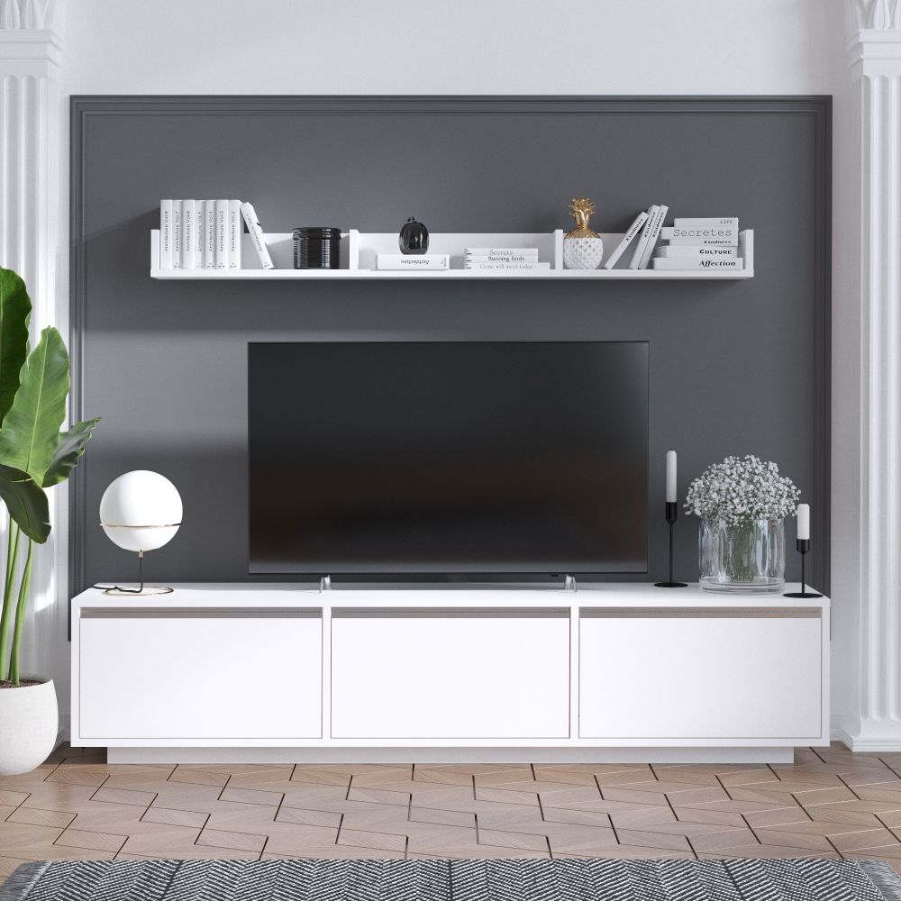 TV Unit Prag - Bijela slika 1