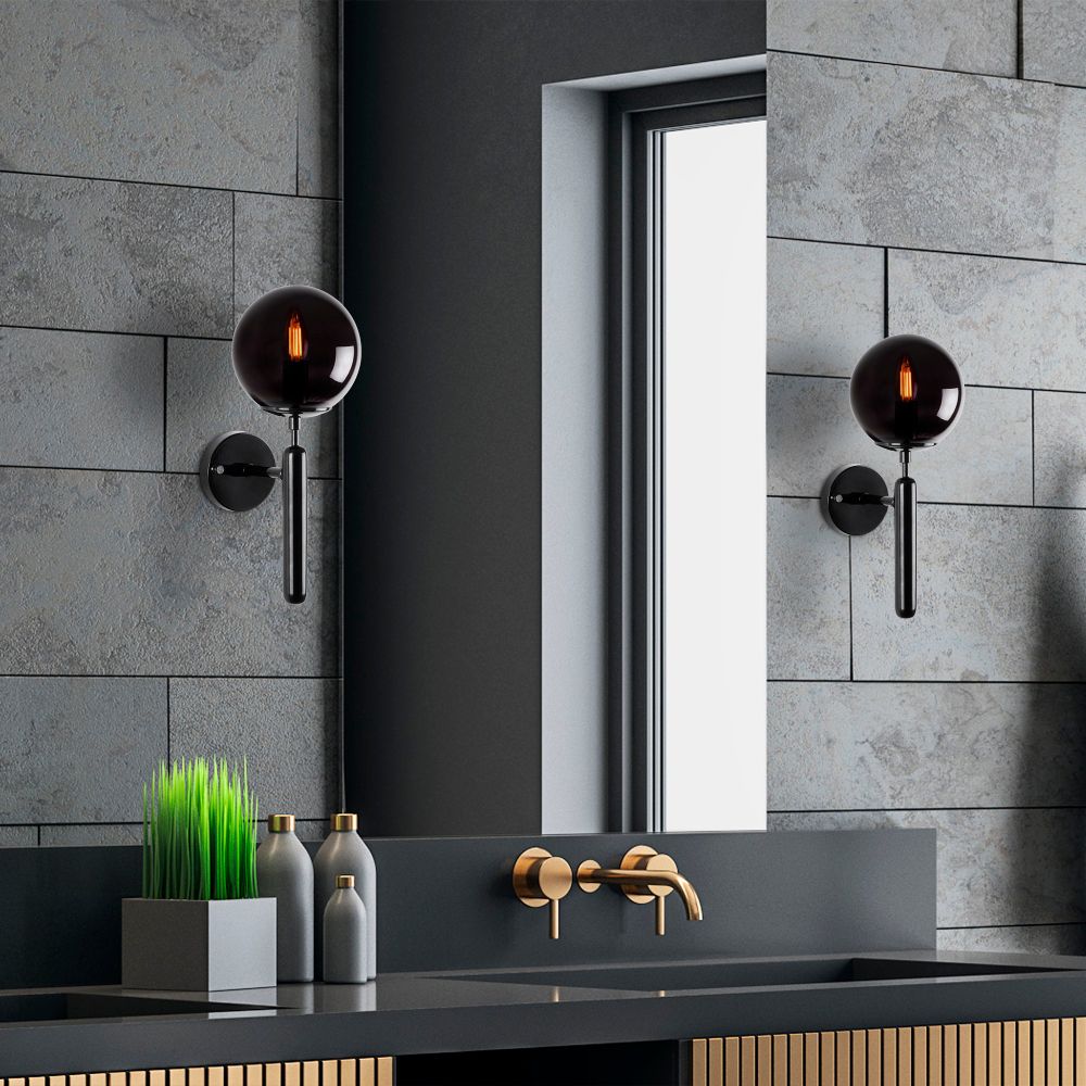 King - 11456 Crna Zidna Lampa slika 2