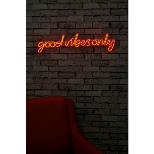 Wallity Ukrasna plastična LED rasvjeta, Good Vibes Only - Red slika 10