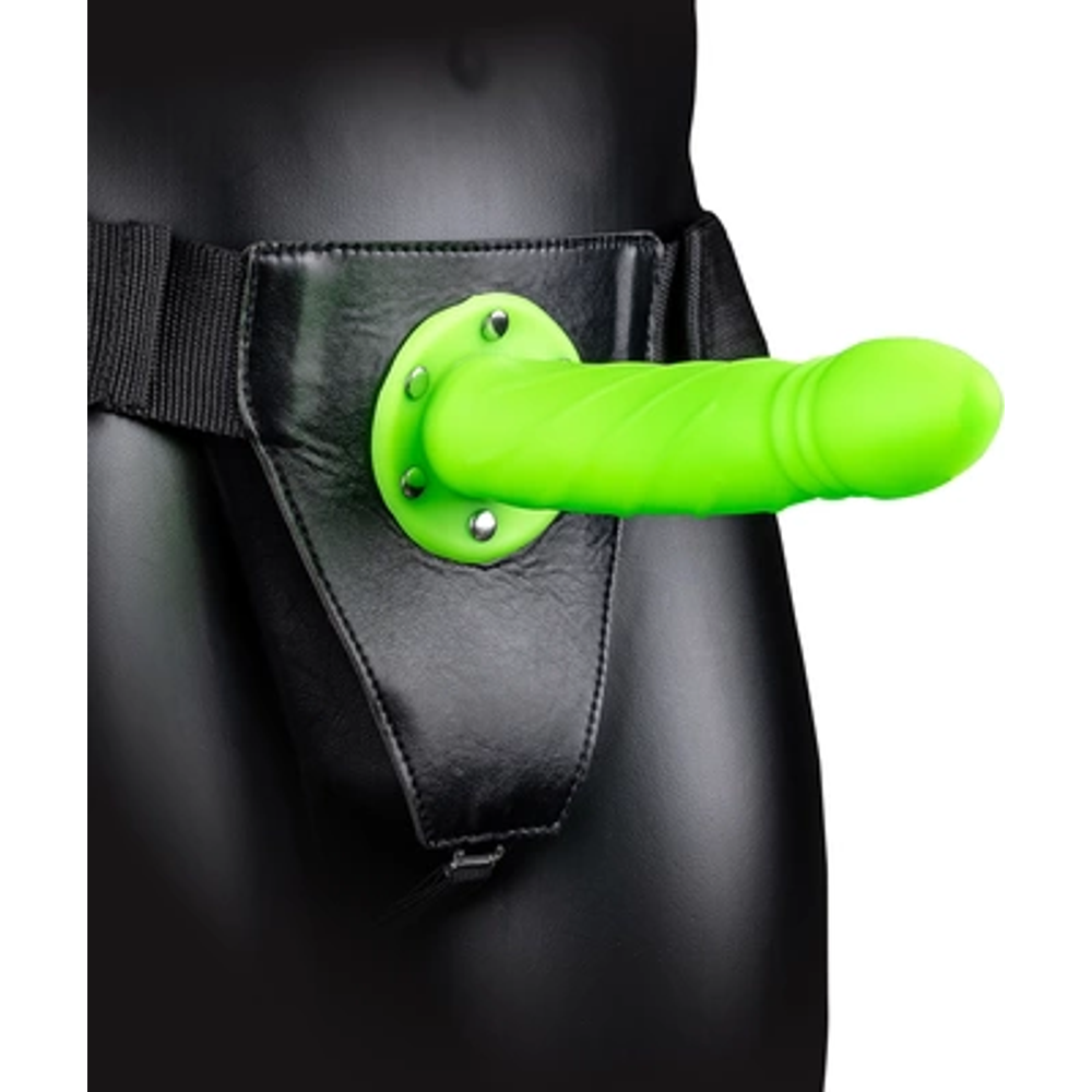 Joj! by Shots Glow in the Dark Twisted Hollow Strap-On - 8 / 20 cm slika 1