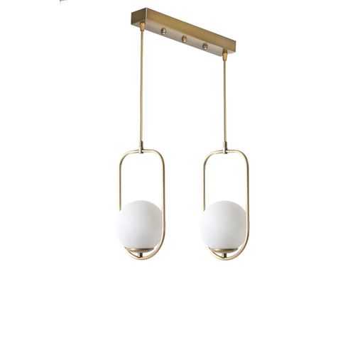 Ahu 2 Li Sıralı Beyaz Camlı Eskitme Sarkıt White
Copper Chandelier slika 2