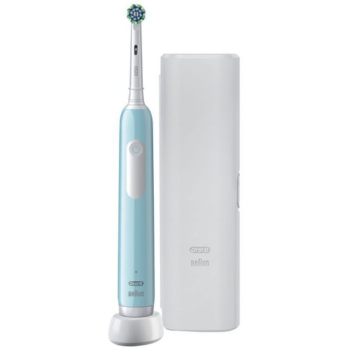 Oral-B električna četkica  PRO 1 CARIBBEAN BLUE + putna torbica slika 2