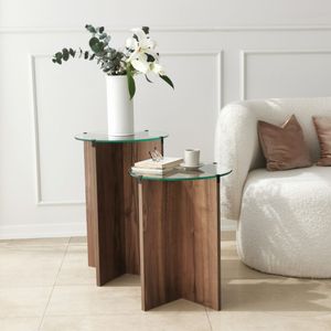 Lily - Set od 2 Stolića za Gniježđenje od Oraha